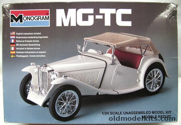 Monogram 1/24 MG TC Roadster, 2290 plastic model kit